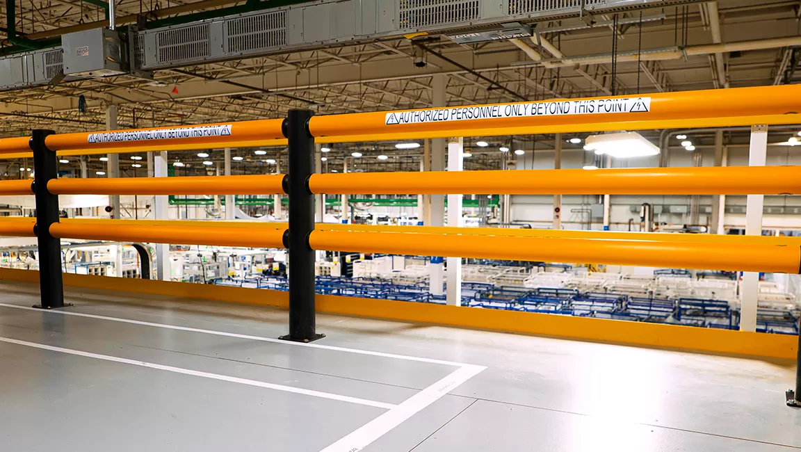 Industrial Warehouse Handrails Metal Fabrication Company